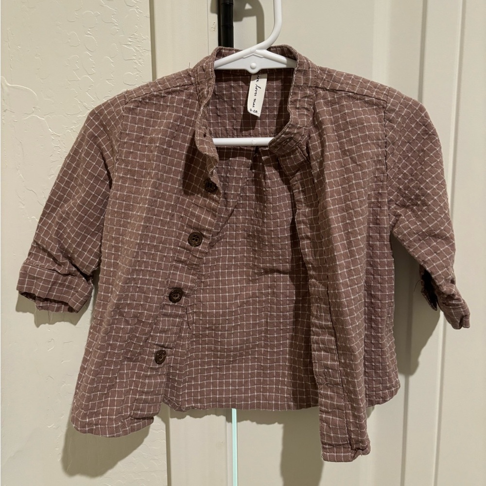 Infant tunic button down